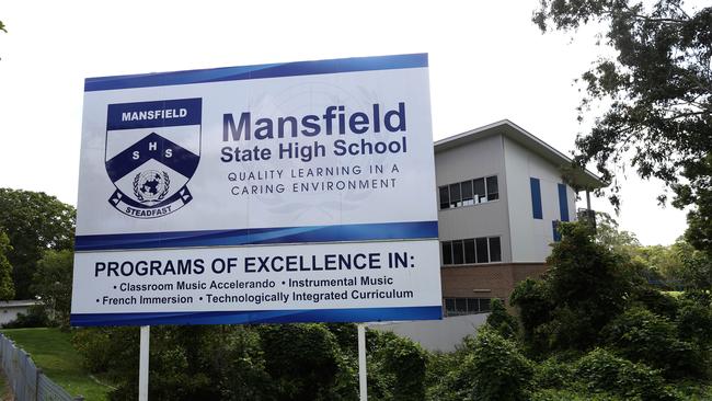 Mansfield State High School has seen a surge in enrolments, climbing from about 1700 students in 2013 to more than 2600 in 2018, and almost 2800 this year. The school has a built capacity for more than 3000 students. Picture: Richard Waugh