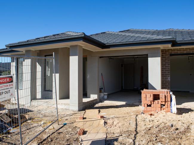 PENRITH PRESS/AAP Blue CHP CEO Charles Northcote leads a tour of affordable housing in Jordan Springs, NSW. Thursday 6th June 2019. Blue CHP has invested in constructing affordable housing in the area. (AAP IMAGE/Jordan Shields)