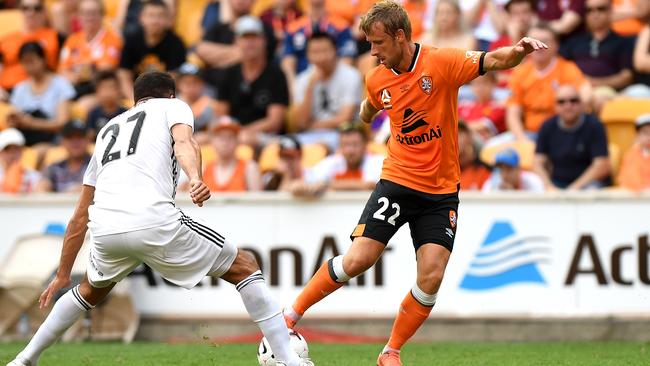 Tobias Mikkelsen has been impressive for the Roar this season. Picture: Getty Images