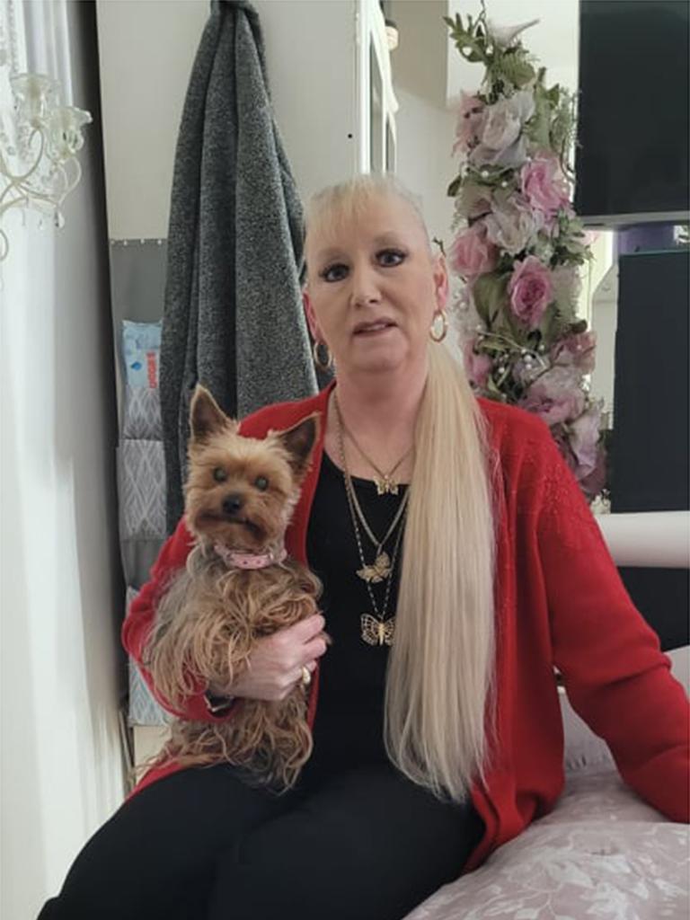 Karena Kirk-Drain, 53, says she wouldn’t be alive if it wasn’t for her 11-year-old Bella-Boo. Picture: Supplied