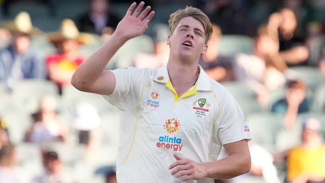 Cameron Green reacts during day five of the Second Test. Picture: Getty Images