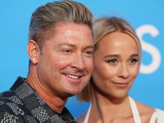 Clarke with his current girlfriend, Jade Yarbrough. Picture: Lisa Maree Williams/Getty Images