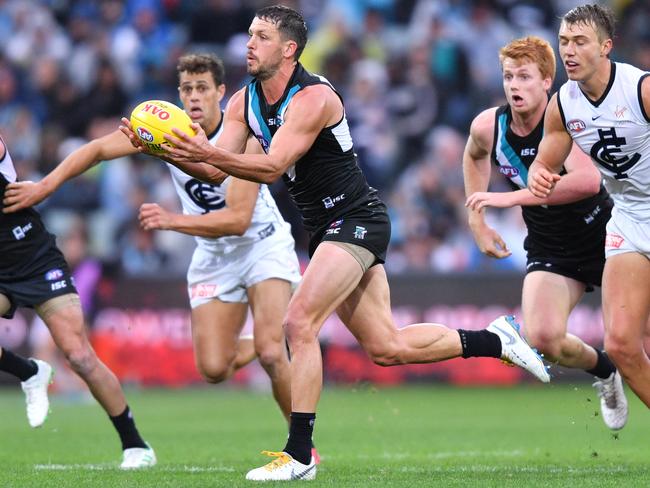 Travis Boak of the Power has gone back into the middle and is all of a sudden a solid SuperCoach investment in 2019