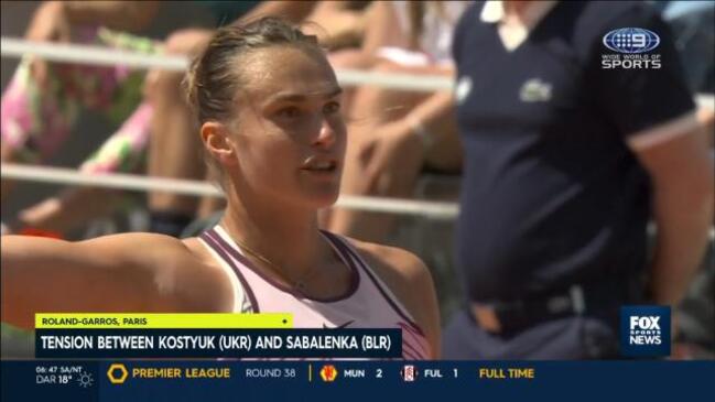 Aus Open champ refused a handshake at the net