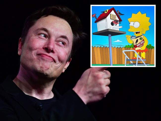 Elon Musk and The Simpsons.