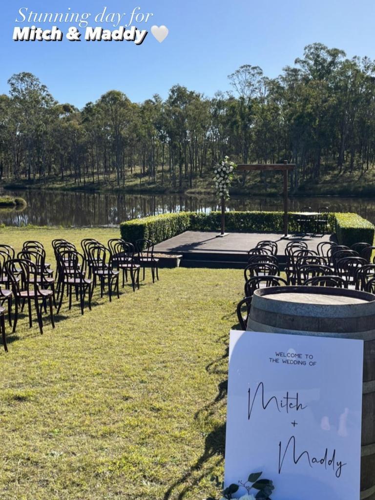 The wedding occurred at Wandin Valley Estate. Picture: Facebook