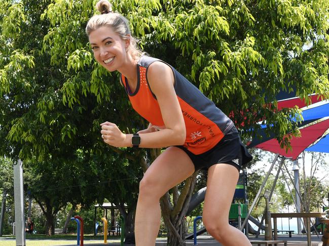 The The City2Surf is set to kick into the action on Sunday. Territory Health Fund ambassador Amanda Pernechele is running in it for the first time. Picture: Katrina Bridgeford