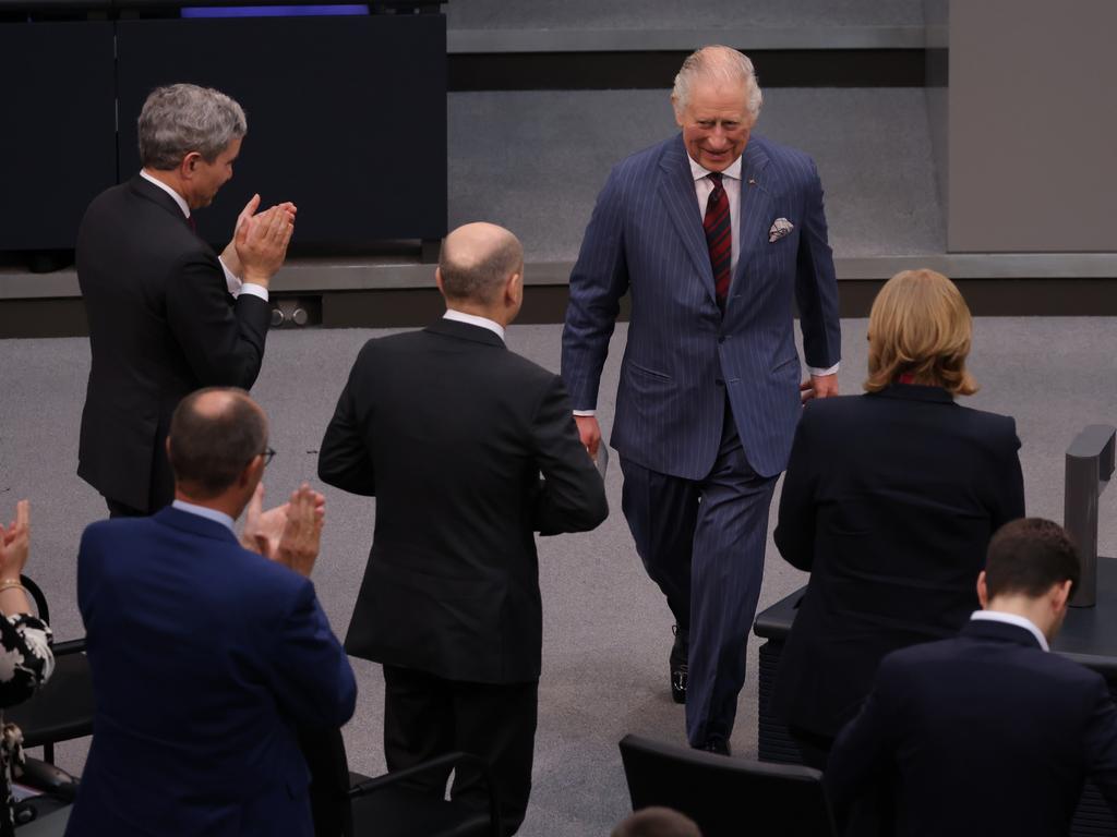 King Charles in German parliament in Berlin. Picture: Getty Images