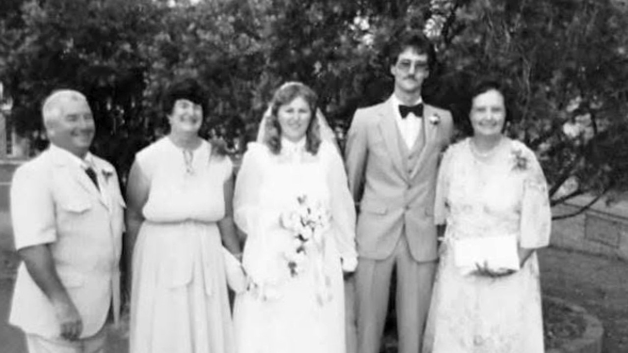 David and Robyn Sloane on the wedding day 40 years ago.