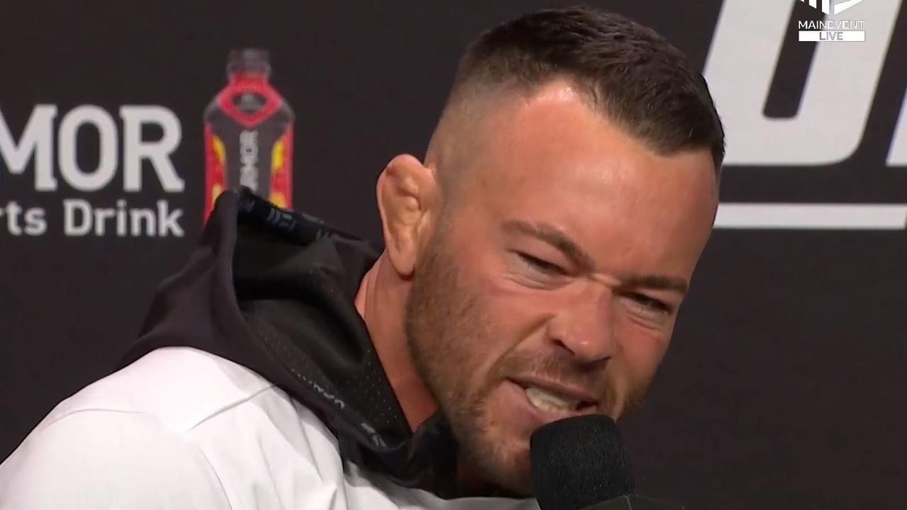 Colby Covington had plenty to say at the weigh-ins. Picture: Supplied