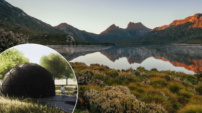 Cradle Mountain glamping display pic