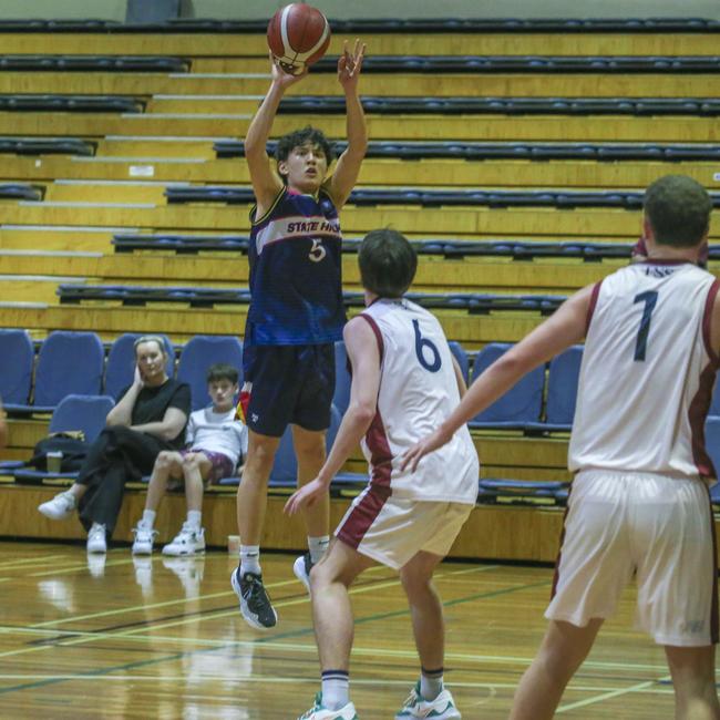 GPS basketball The Southport School v Brisbane State High School at TSS. Picture: Glenn Campbell