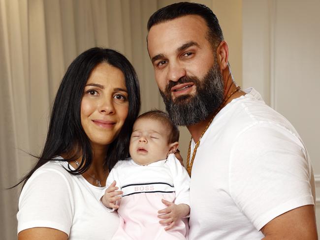 Leila and Danny Abdallah with the newest member of the family Selina. Picture: Richard Dobson