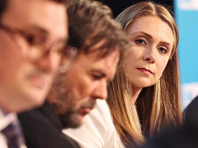 Meet the Candidates Breakfast at The Star Gold Coast. Member for Nerang, Labors Meaghan Scanlon, during the panel debate. Picture Glenn Hampson