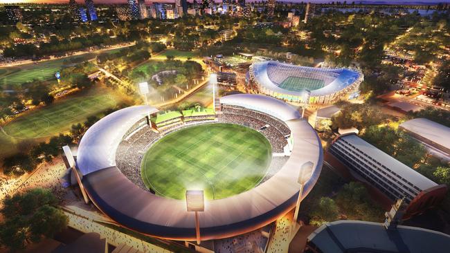 Supplied artist's impression of the proposed $250 million plan to upgrade Allianz Stadium rather than a rebuild.