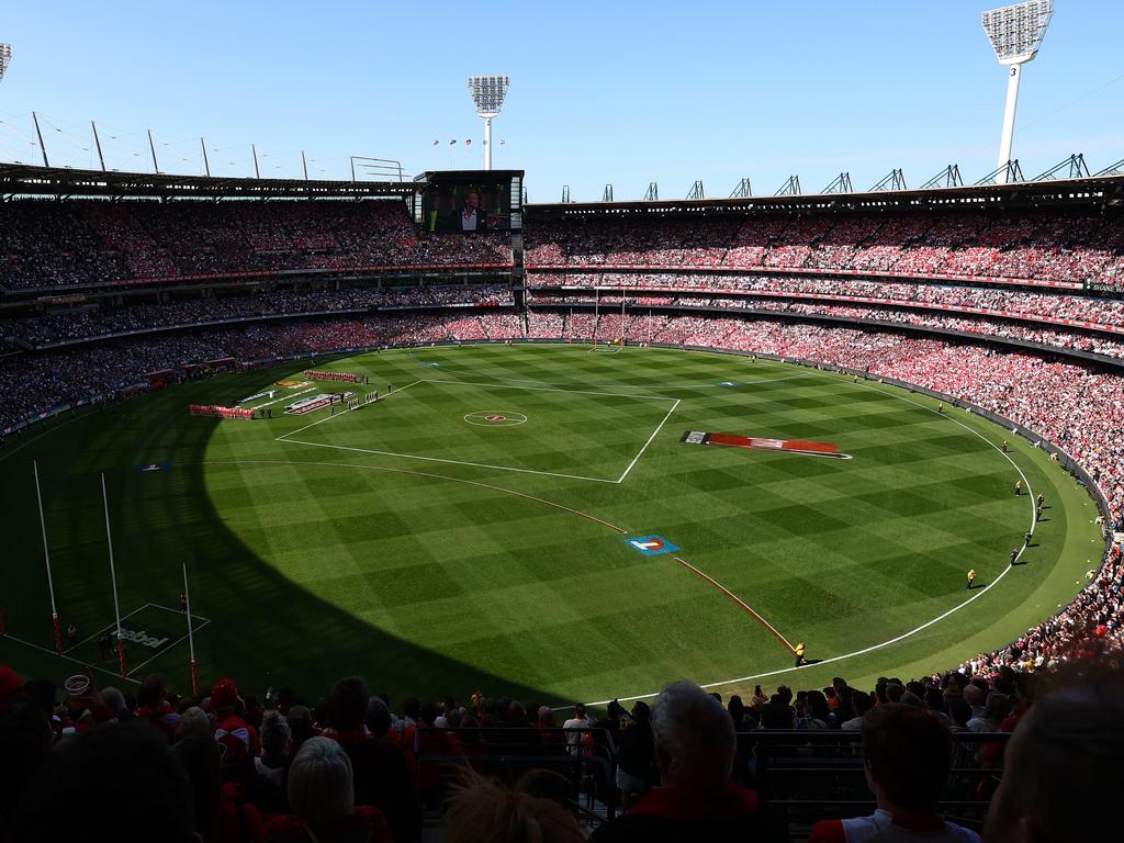 The 2025 grand final will be open to all bidders. Picture: Morgan Hancock/AFL Photos/via Getty Images