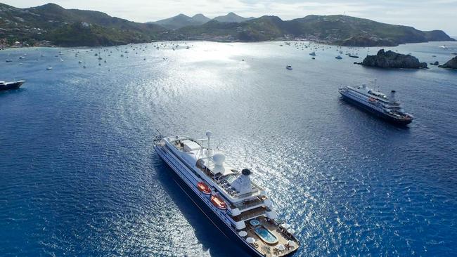 The French Caribbean island of St Barts here Mia claimed she tried, and failed, to flee Sean Combs. Picture: Supplied by SeaDream Yacht Club