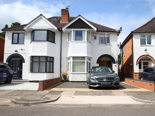 The home of Daniel Grollo's mother in law in Birmingham, UK. Picture: Hollie Adams