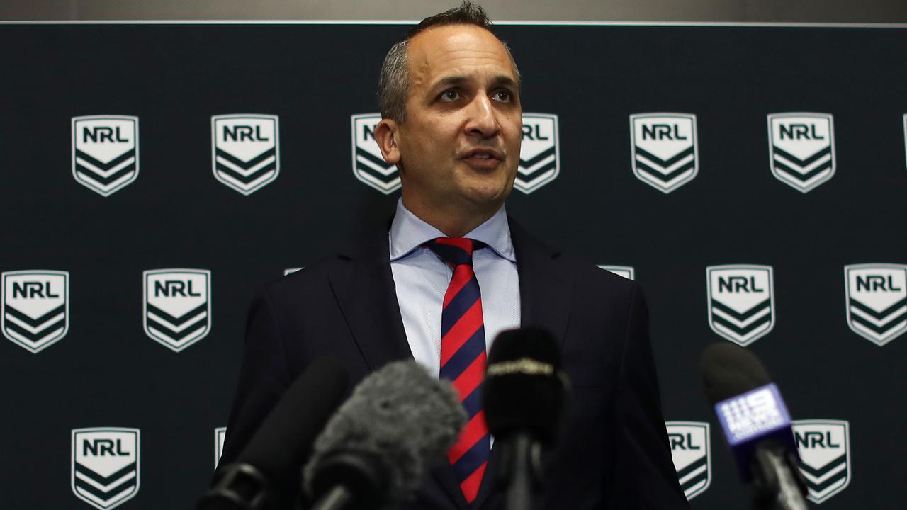 NRL CEO Andrew Abdo says the game’s ruling body would consider all options for further expansion. Picture: Mark Metcalfe/Getty Images