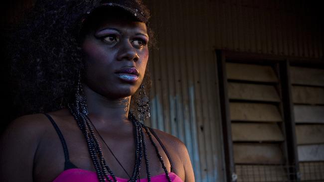 Tiwi Islands sistagirl 'Ajay' featured in Bindi Cole's 'sistagirls' exhibition.