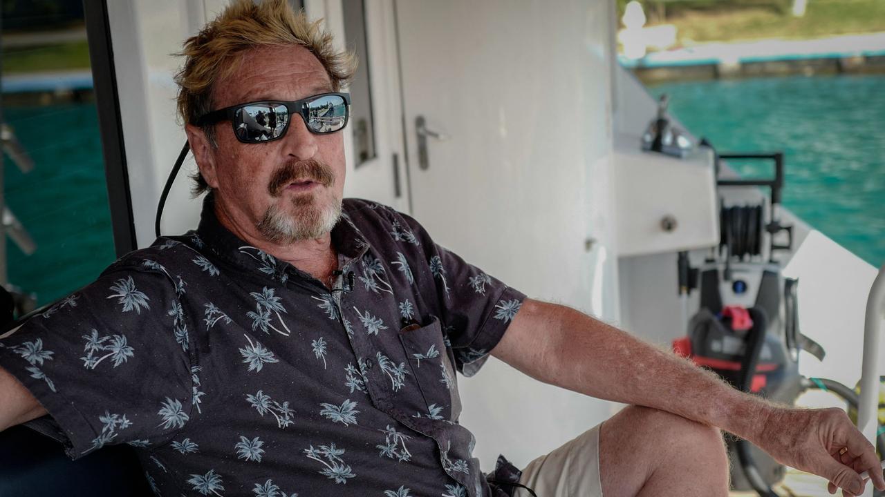 US millionaire John McAfee spent many years on the run. Picture: Adalberto Roque / AFP