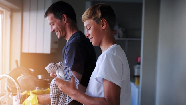 It isn’t just helping with housework that is needed, but taking on some of the mental load of managing a household. Picture: iStock