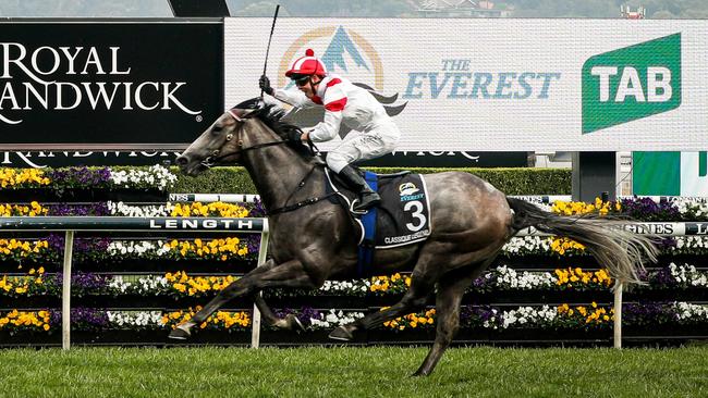 Classique Legend and Kerrin McEvoy winning the TAB Everest in 2020. Picture: Getty Images