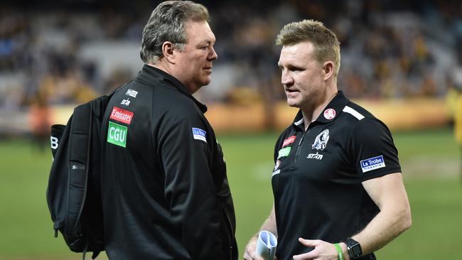 Neil Balme (left) is in contention for a number of football roles. Picture: Getty Images.