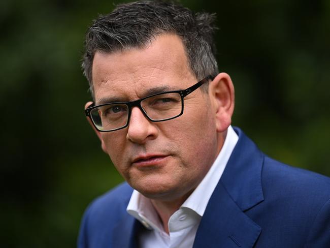 Victorian Premier Daniel Andrews addresses the media at a press conference in Melbourne, Sunday, November 27, 2022. Premier Daniel Andrews has led Labor to victory at the Victoria election, for a third term in power. (AAP Image/James Ross) NO ARCHIVING