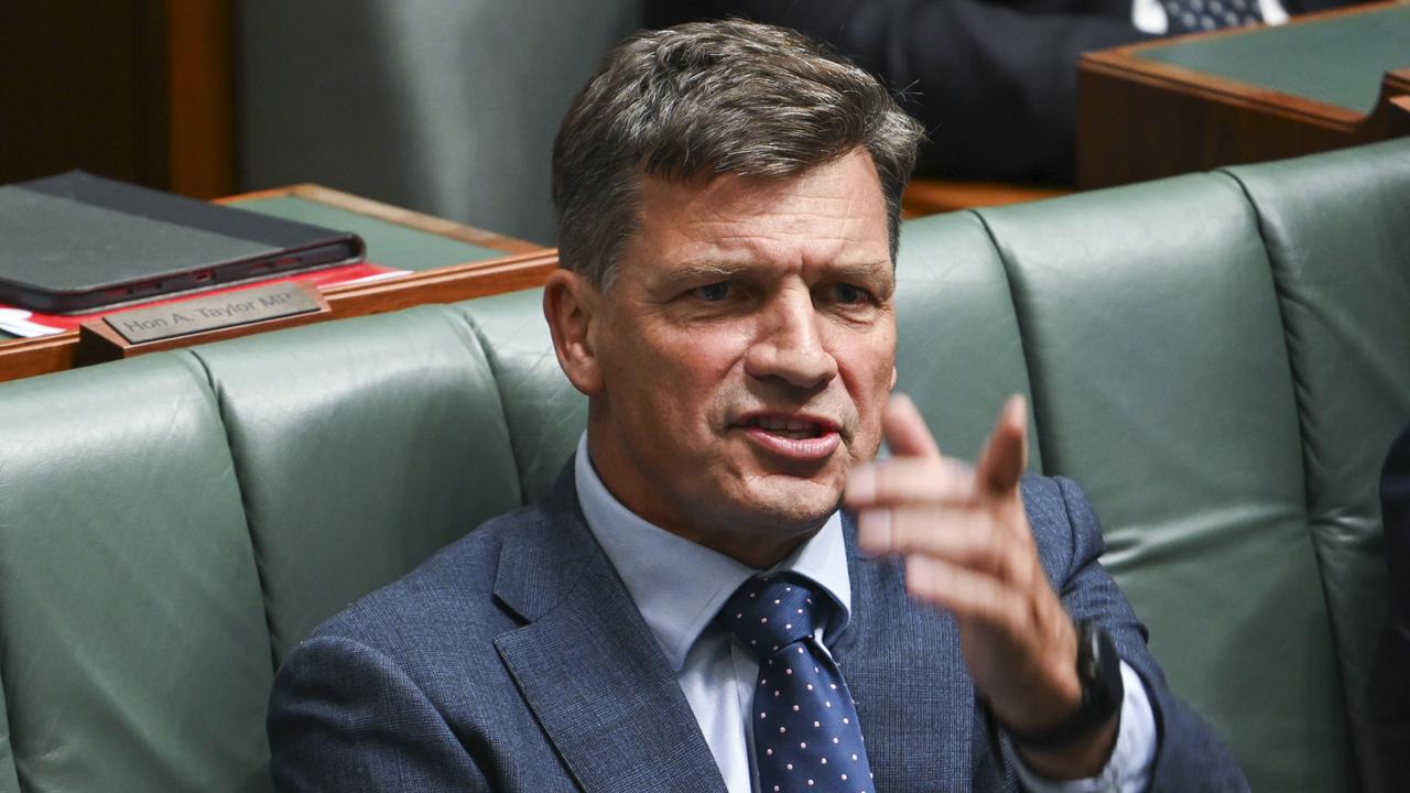 Shadow treasurer Angus Taylor called on the government to cut spending in Tuesday’s budget. Picture: NCA NewsWire / Martin Ollman