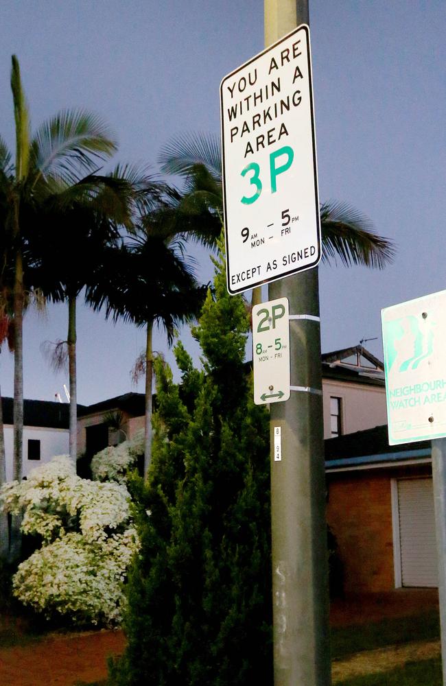 Confusing parking signs on Paradise Island. Picture Mike Batterham