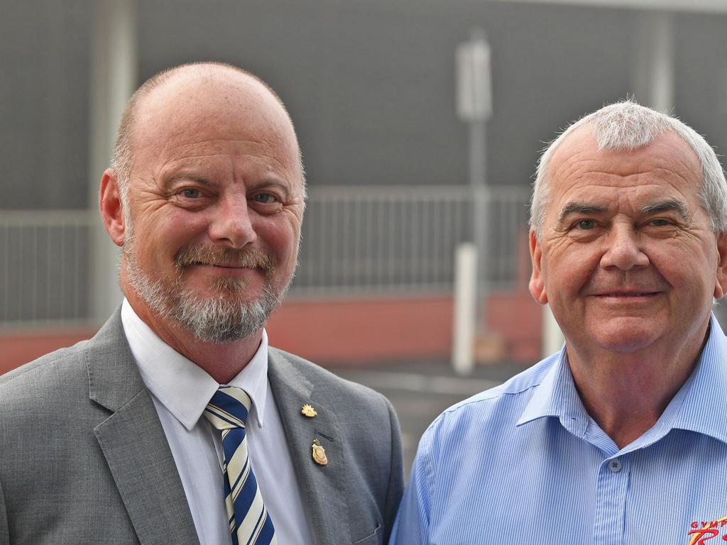 Mayoral Prayer Breakfast - Martin Muller and Steve Lancaster.  Picture: Shane Zahner