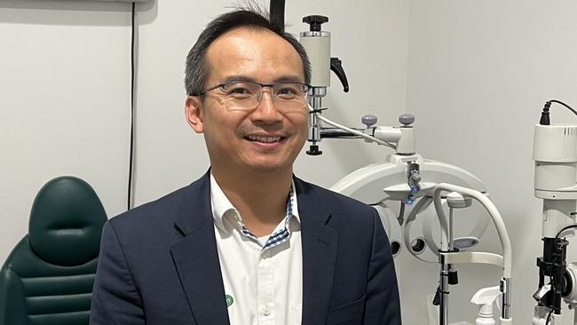 Optometrist Dr Tri Nguyen said, "The key message would be prevention is better than cure if we can detect eye diseases early we can prevent people from going blind". Photo: David Bonaddio