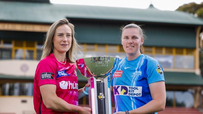 Ellyse Perry was banned due to the Sixers’ poor over rate in the WBBL final. Picture: Jenny Evans/Getty Images