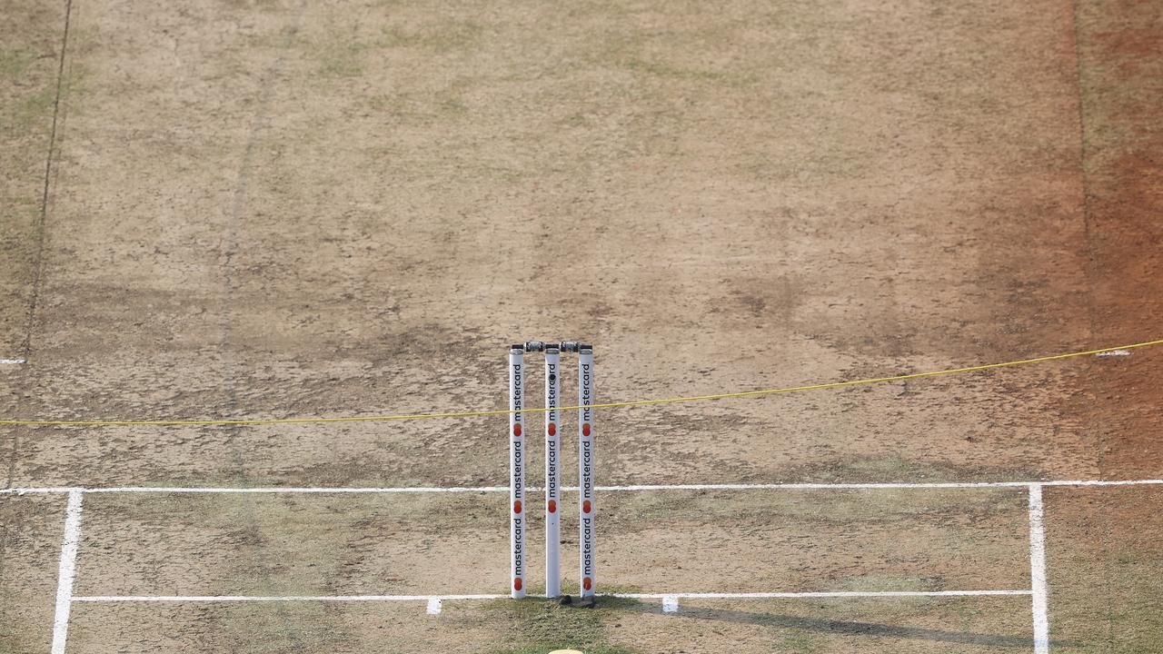 The Indore pitch on day two. Photo by Robert Cianflone/Getty Images