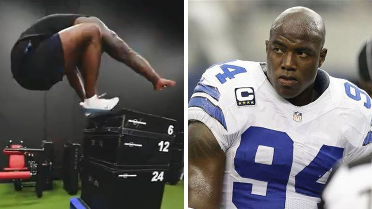 DeMarcus Ware just outdid Myles Garrett's box jump at 38 years old