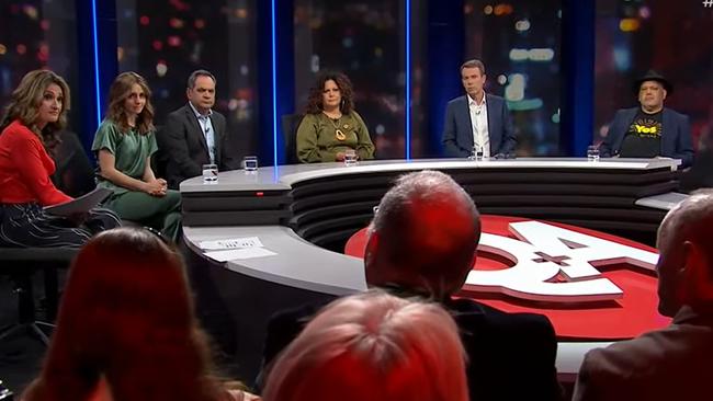 Monday night's Q&amp;A panel was dominated by discussion of the Voice to parliament. Picture: Supplied/ABC Q&amp;A