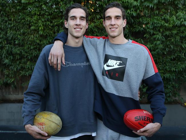 Identical twins Max (left) and Ben King are both seen as top-10 AFL draft picks. Picture: Michael Klein