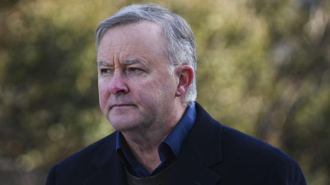 It won’t have escaped Anthony Albanese’s notice that it will pretty hard for Bill Shorten to win a leadership ballot of members if no one from his home state of Victoria is eligible to vote. Picture: AAP