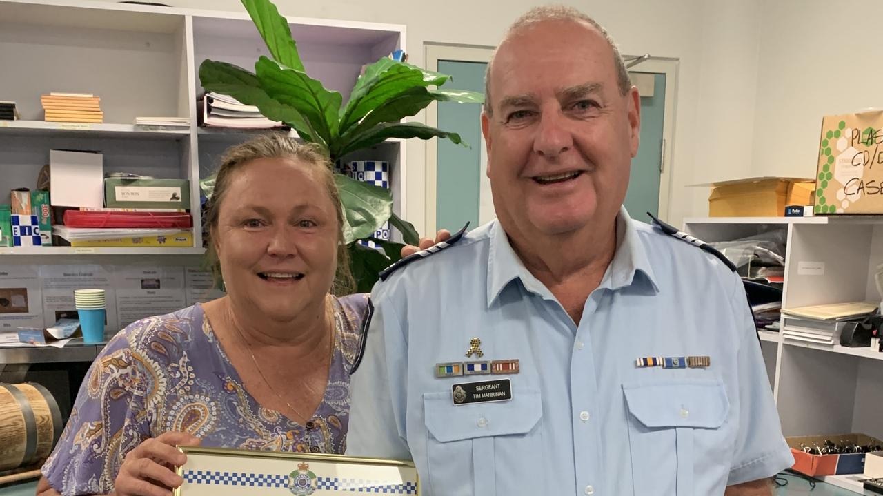 Sergeant Tim Marrinan with his wife Jill.