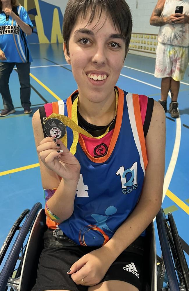 Gorja Ebert plays for the Fraser Coasters Wheelchair Basketball Club. Photo: Contributed.