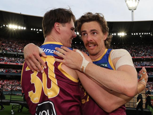 The cupboard of key forwards would be bare if Daniher left. Picture Lachie Millard