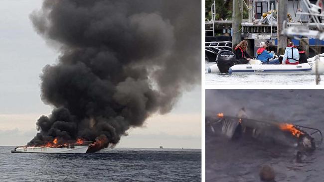 Dramatic vision of whale-watching boat inferno released