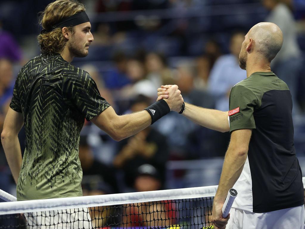 Tsitsipas’ toilet breaks have been the talk of the US Open. Photo: Matthew Stockman/Getty Images/AFP