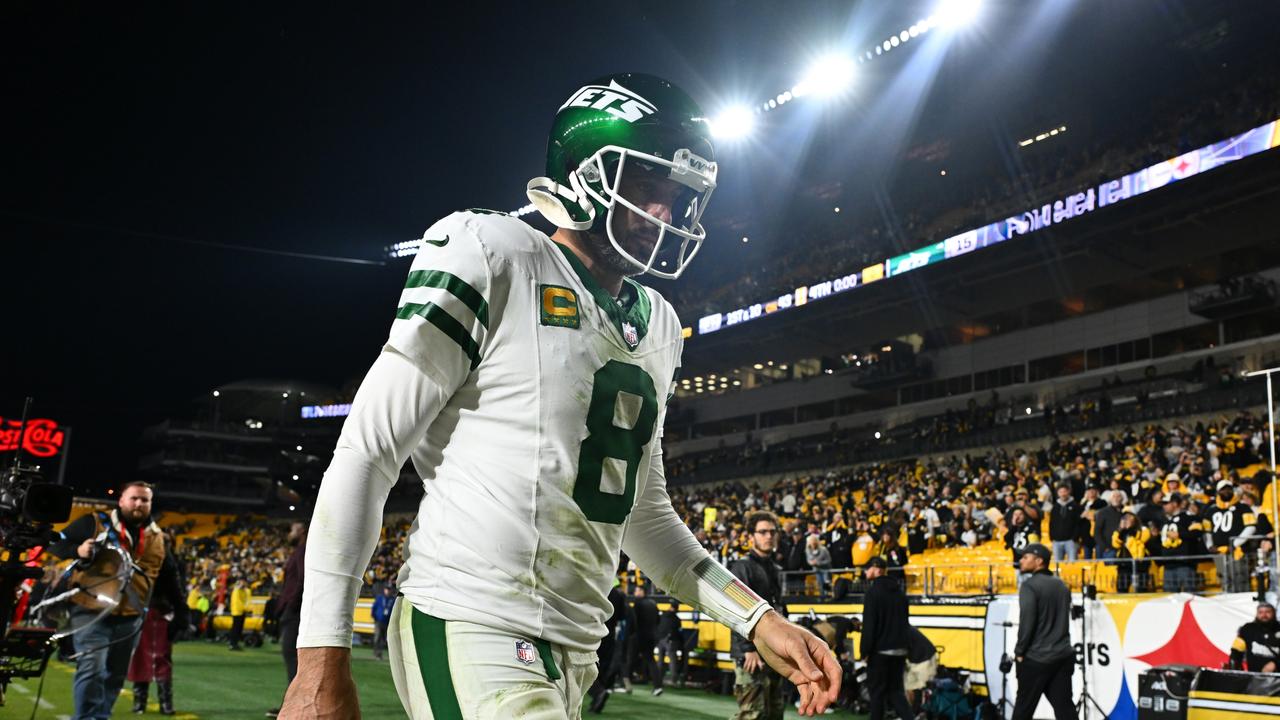 It’s been a disappointing season on the field for Rodgers and the Jets. (Photo by Justin Berl/Getty Images)