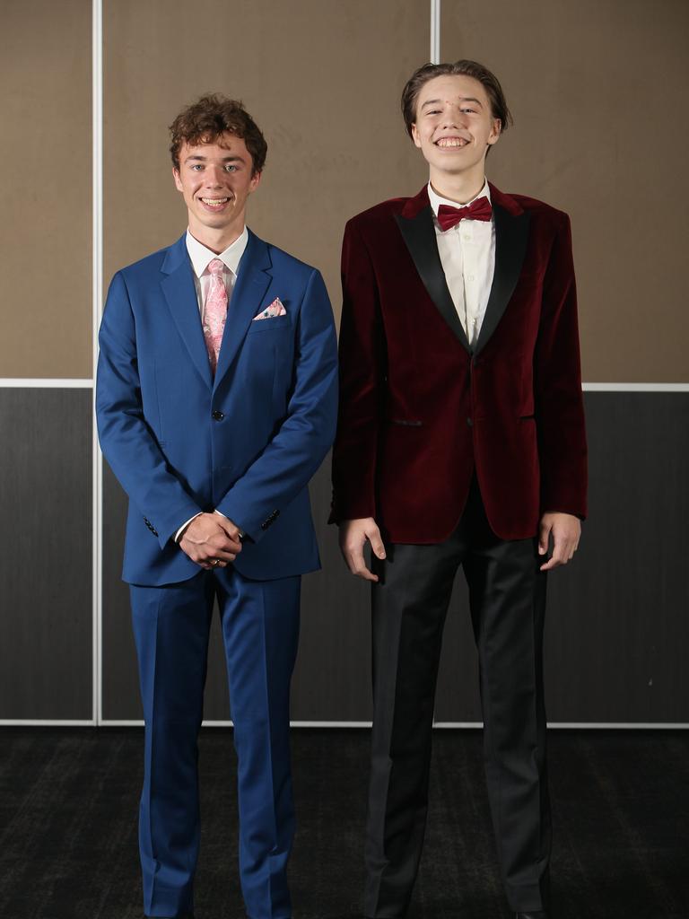 Cabra Dominican College senior students celebrate their school formal at Adelaide Oval on Friday, March 12, 2021. Picture: Emma Brasier