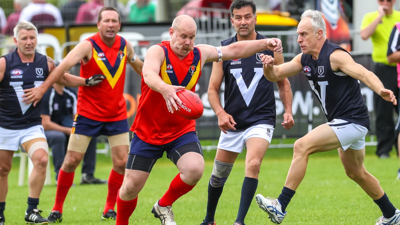 The 2022 AFL Masters National Carnival will be held in Adelaide from September 25 to October 1 and KommunityTV will exclusively live stream the action. Picture: Dominic Chaplin/Pinecreek Pictures