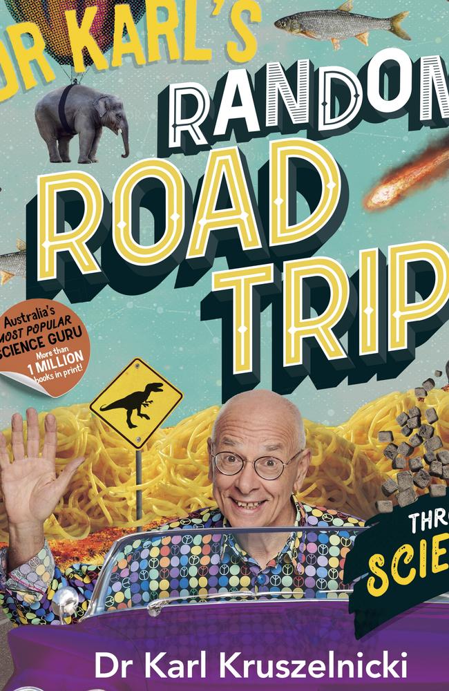 Dr Karl’s Random Road Trip through Science takes kids on an amazing trip through history.