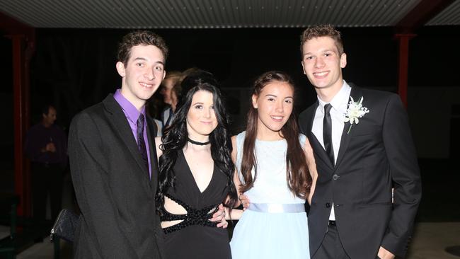 Jacob Baguley, Beth Hawks, Amber Whitney and Lachlan Berry at the Assumption Formal on Friday April 21. Photo Deanna Millard/Warwick Daily News