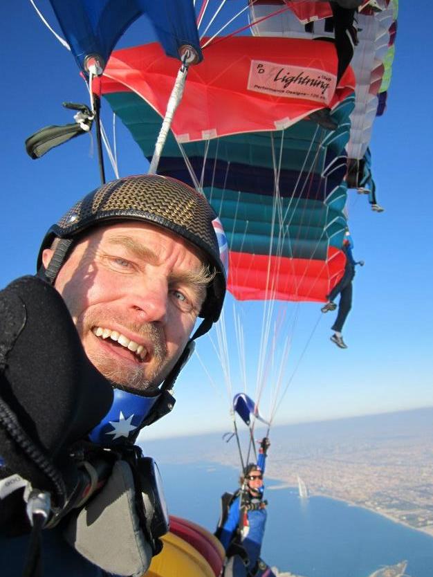 Michael Vaughan loved skydiving.